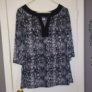 Snake Skin Print Perseption Top